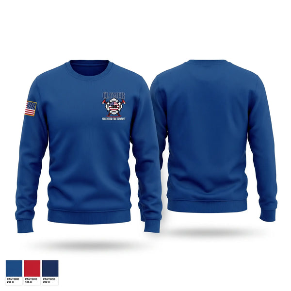 Crew Neck Sweatshirt, Clymer Volunteer Fire Company #1, Fire Department, Teamtime, Team time, sublimation, custom sports apparel, team uniforms, spirit wear, spiritwear, sports uniforms, custom shirts, team store, custom team store, fundraiser sports, apparel fundraiser
