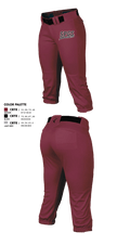 Santa Paula Girls Softball 69929365 Softball Pants - 1