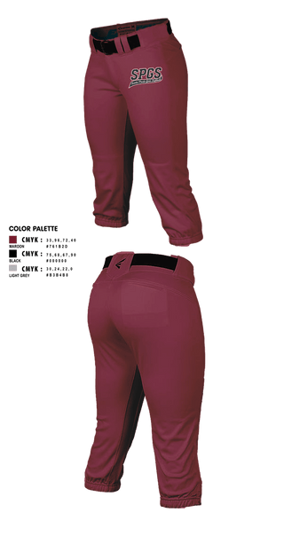 Softball Pants, Santa Paula Girls Softball, Softball, Teamtime, Team time, sublimation, custom sports apparel, team uniforms, spirit wear, spiritwear, sports uniforms, custom shirts, team store, custom team store, fundraiser sports, apparel fundraiser