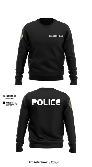 Crew Neck Sweatshirt, Broxton police, , Teamtime, Team time, sublimation, custom sports apparel, team uniforms, spirit wear, spiritwear, sports uniforms, custom shirts, team store, custom team store, fundraiser sports, apparel fundraiser