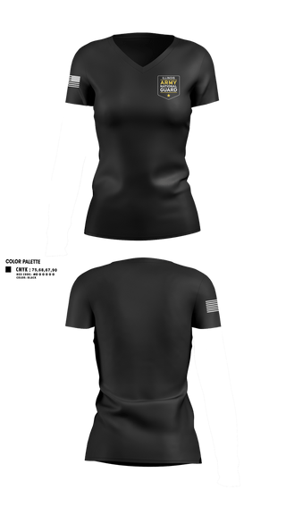 Womens Short Sleeve Vneck Shirt, Illinois Army National Guard, National Guard, Teamtime, Team time, sublimation, custom sports apparel, team uniforms, spirit wear, spiritwear, sports uniforms, custom shirts, team store, custom team store, fundraiser sports, apparel fundraiser