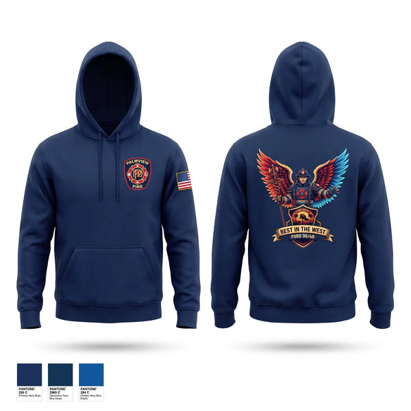 Hoodie, Palmview, Fire Department, Teamtime, Team time, sublimation, custom sports apparel, team uniforms, spirit wear, spiritwear, sports uniforms, custom shirts, team store, custom team store, fundraiser sports, apparel fundraiser