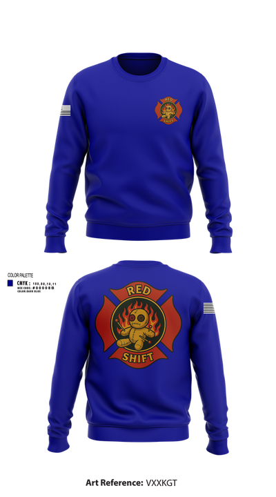 City of Lake Geneva Fire Department 76395935 Crew Neck Sweatshirt - 102