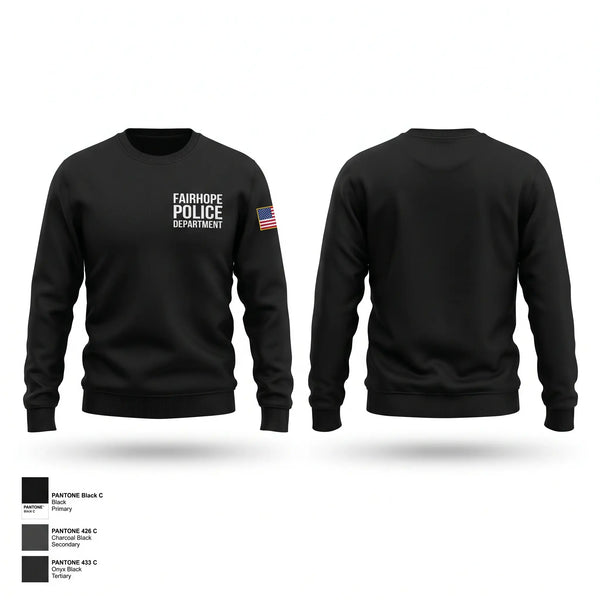 Crew Neck Sweatshirt, Fairhope Police Department, Police, Teamtime, Team time, sublimation, custom sports apparel, team uniforms, spirit wear, spiritwear, sports uniforms, custom shirts, team store, custom team store, fundraiser sports, apparel fundraiser