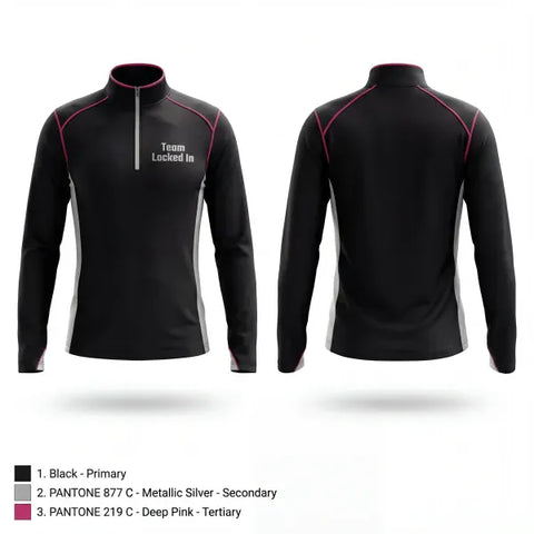 Quarter Zip Jacket, Team Locked In, Women's Basketball, Teamtime, Team time, sublimation, custom sports apparel, team uniforms, spirit wear, spiritwear, sports uniforms, custom shirts, team store, custom team store, fundraiser sports, apparel fundraiser