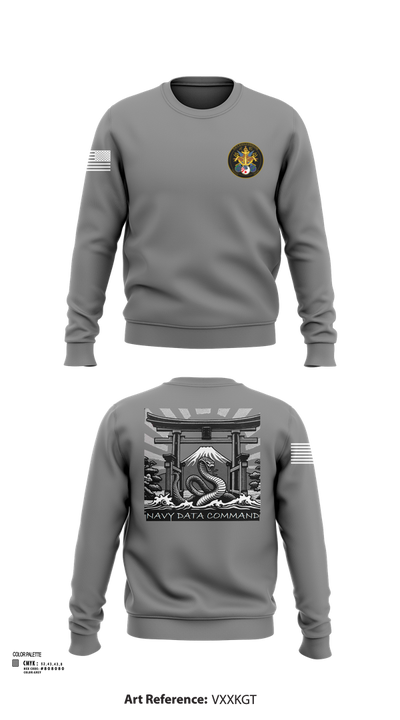 Navy Data Command 68785205 Crew Neck Sweatshirt - 22