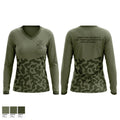 Pezina tactical solutions Women's Long Sleeve V-neck Shirt - 1