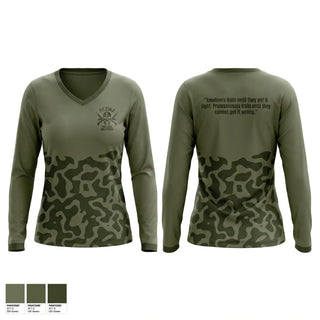 Womens Long Sleeve Vneck Shirt, Pezina tactical solutions, , Teamtime, Team time, sublimation, custom sports apparel, team uniforms, spirit wear, spiritwear, sports uniforms, custom shirts, team store, custom team store, fundraiser sports, apparel fundraiser