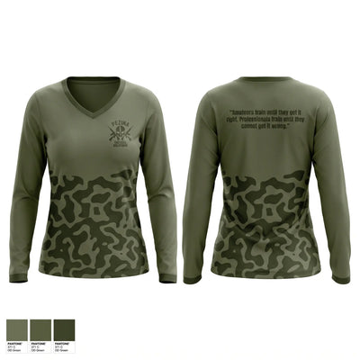 Pezina tactical solutions Women's Long Sleeve V-neck Shirt - 1