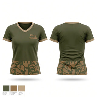Womens Short Sleeve Vneck Shirt, King Vawn, Baseball, Teamtime, Team time, sublimation, custom sports apparel, team uniforms, spirit wear, spiritwear, sports uniforms, custom shirts, team store, custom team store, fundraiser sports, apparel fundraiser