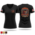 McCurtain VFD Women's Short Sleeve V-neck Shirt - 1
