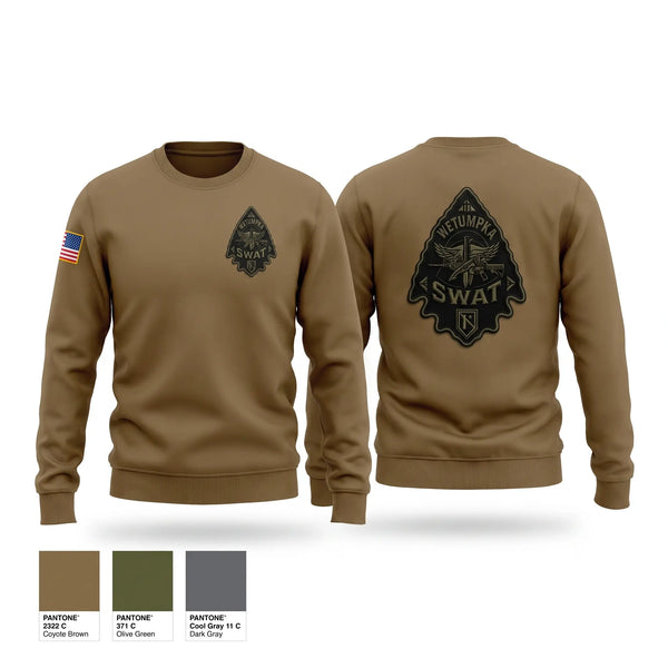 Crew Neck Sweatshirt, Wetumpka SWAT, Police, Teamtime, Team time, sublimation, custom sports apparel, team uniforms, spirit wear, spiritwear, sports uniforms, custom shirts, team store, custom team store, fundraiser sports, apparel fundraiser