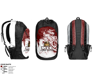 Gear Bag, MLK Lions Soccer, Men's Soccer, Teamtime, Team time, sublimation, custom sports apparel, team uniforms, spirit wear, spiritwear, sports uniforms, custom shirts, team store, custom team store, fundraiser sports, apparel fundraiser
