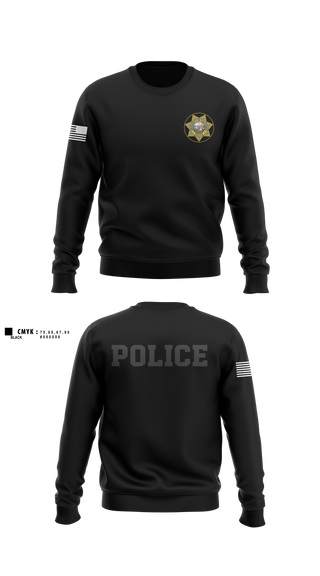 Crew Neck Sweatshirt, Ucla police departments, Police, Teamtime, Team time, sublimation, custom sports apparel, team uniforms, spirit wear, spiritwear, sports uniforms, custom shirts, team store, custom team store, fundraiser sports, apparel fundraiser