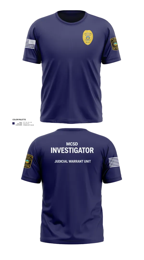 Metro Crime Suppression Detail 8029714 Old School Cotton Feel Shirt - 21