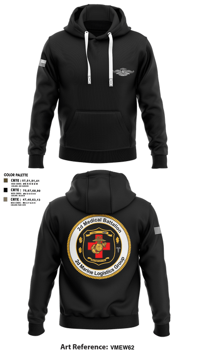 2D MED BN, 2FSSG, 2MARFORLANT 58194210 Hoodie - 3