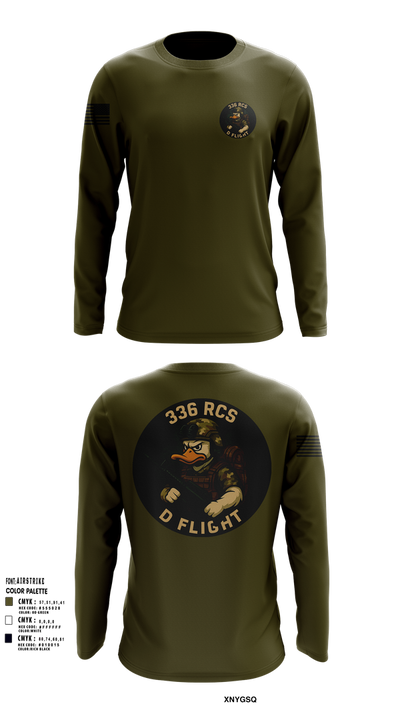 336 RCS D Flight 26202235 Long Sleeve Performance Shirt 103