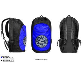 Gear Bag, Open Guard BJJ, Wrestling, Teamtime, Team time, sublimation, custom sports apparel, team uniforms, spirit wear, spiritwear, sports uniforms, custom shirts, team store, custom team store, fundraiser sports, apparel fundraiser
