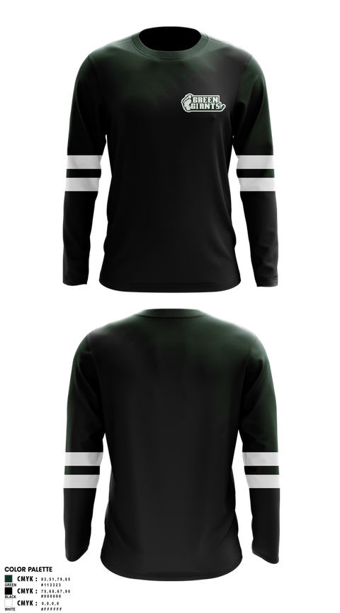 Long Sleeve Performance Shirt, MN Green Giants, Ice Hockey, Teamtime, Team time, sublimation, custom sports apparel, team uniforms, spirit wear, spiritwear, sports uniforms, custom shirts, team store, custom team store, fundraiser sports, apparel fundraiser