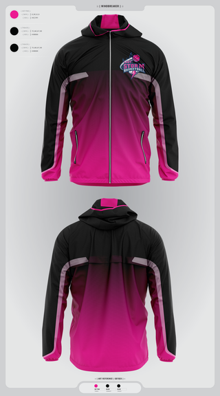 Windbreaker, Lady Storm, Women's Basketball, Teamtime, Team time, sublimation, custom sports apparel, team uniforms, spirit wear, spiritwear, sports uniforms, custom shirts, team store, custom team store, fundraiser sports, apparel fundraiser
