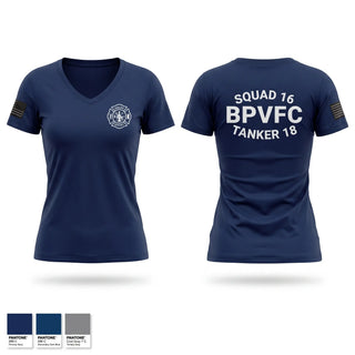 Womens Short Sleeve Vneck Shirt, Morristown Fire Department, Fire Department, Teamtime, Team time, sublimation, custom sports apparel, team uniforms, spirit wear, spiritwear, sports uniforms, custom shirts, team store, custom team store, fundraiser sports, apparel fundraiser