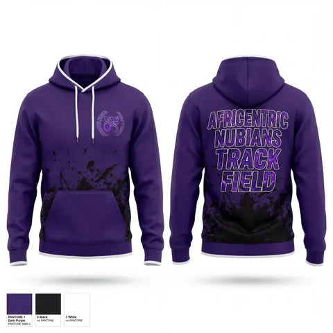 Hoodie, Africentric Nubians, Track & Field, Teamtime, Team time, sublimation, custom sports apparel, team uniforms, spirit wear, spiritwear, sports uniforms, custom shirts, team store, custom team store, fundraiser sports, apparel fundraiser