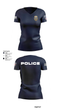 Davenport Police Department 97517619 Women's Short Sleeve V-neck Shirt - 20