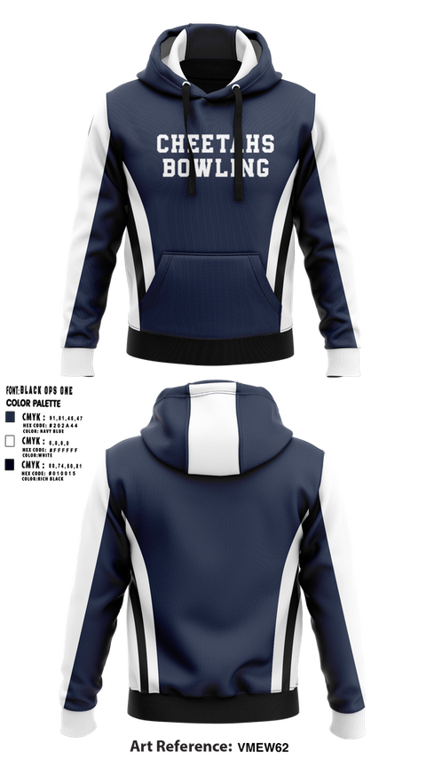 Hoodie, Cheetahs, Bowling, Teamtime, Team time, sublimation, custom sports apparel, team uniforms, spirit wear, spiritwear, sports uniforms, custom shirts, team store, custom team store, fundraiser sports, apparel fundraiser