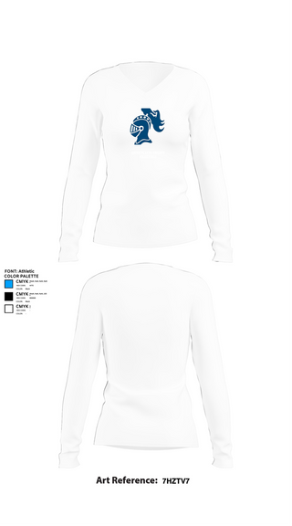 Womens Long Sleeve Vneck Shirt, South Platte Knights Volleyball, Women's Volleyball, Teamtime, Team time, sublimation, custom sports apparel, team uniforms, spirit wear, spiritwear, sports uniforms, custom shirts, team store, custom team store, fundraiser sports, apparel fundraiser