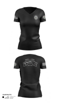 ECF Sniper team 56961497 Women's Short Sleeve V-neck Shirt - 21