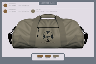 Duffle Bag, Naval Hospital Jacksonville ERSS, , Teamtime, Team time, sublimation, custom sports apparel, team uniforms, spirit wear, spiritwear, sports uniforms, custom shirts, team store, custom team store, fundraiser sports, apparel fundraiser