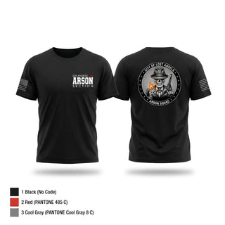 Old School Cotton Feel Shirt, Arson Squad, Fire Department, Teamtime, Team time, sublimation, custom sports apparel, team uniforms, spirit wear, spiritwear, sports uniforms, custom shirts, team store, custom team store, fundraiser sports, apparel fundraiser