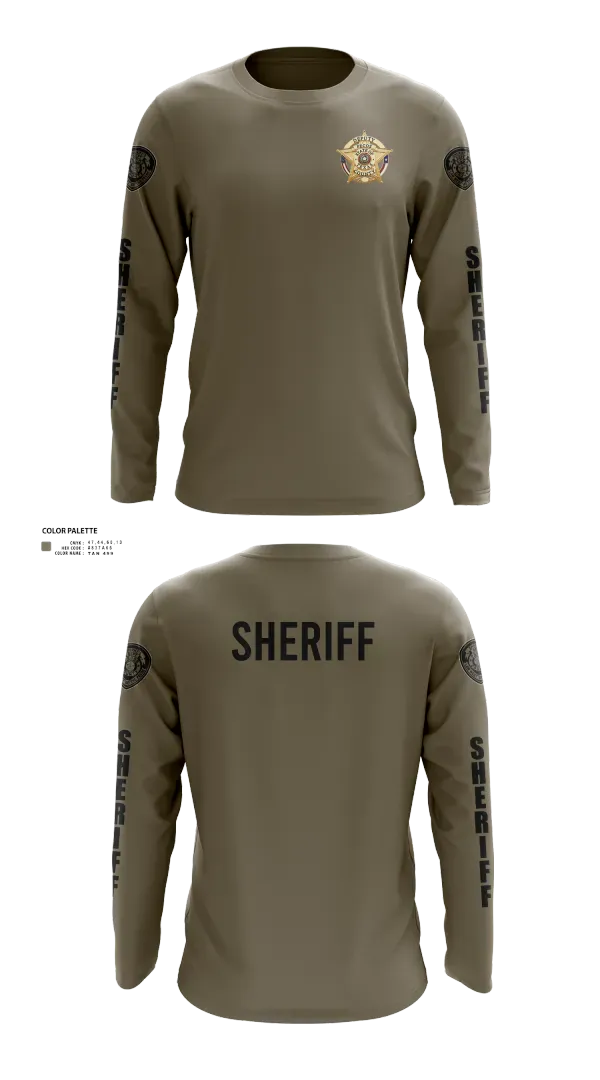 Long Sleeve Performance Shirt, Pecos County Sheriff’s Office, Police, Teamtime, Team time, sublimation, custom sports apparel, team uniforms, spirit wear, spiritwear, sports uniforms, custom shirts, team store, custom team store, fundraiser sports, apparel fundraiser