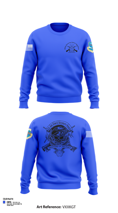 380th Security Police Squadron 85446587 Crew Neck Sweatshirt - 101