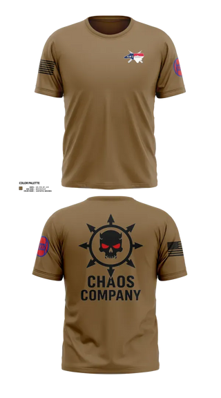 Old School Cotton Feel Shirt, C. Co. 1-120 3rd PLT, Army, Teamtime, Team time, sublimation, custom sports apparel, team uniforms, spirit wear, spiritwear, sports uniforms, custom shirts, team store, custom team store, fundraiser sports, apparel fundraiser