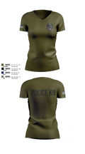 Roy Cit Police K9 Women's Short Sleeve V-neck Shirt - 104