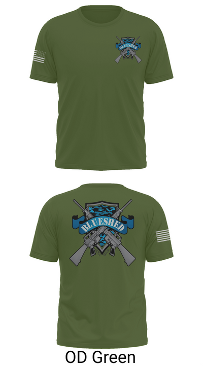 Blueshed Gun Shop 36061412 Short Sleeve Performance Shirt - 56