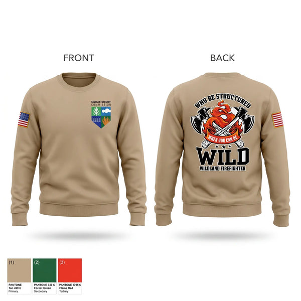 Crew Neck Sweatshirt, N.Bryan, Fire Department, Teamtime, Team time, sublimation, custom sports apparel, team uniforms, spirit wear, spiritwear, sports uniforms, custom shirts, team store, custom team store, fundraiser sports, apparel fundraiser