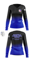 Mansfield Martial Arts Center Women's Long Sleeve V-neck Shirt - 36