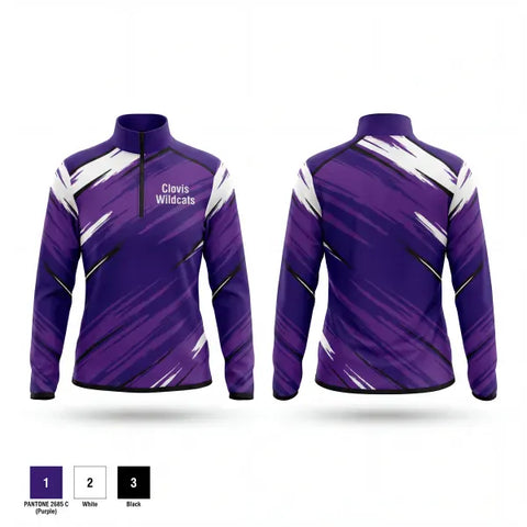Quarter Zip Jacket, Clovis wildcats, Baseball, Teamtime, Team time, sublimation, custom sports apparel, team uniforms, spirit wear, spiritwear, sports uniforms, custom shirts, team store, custom team store, fundraiser sports, apparel fundraiser