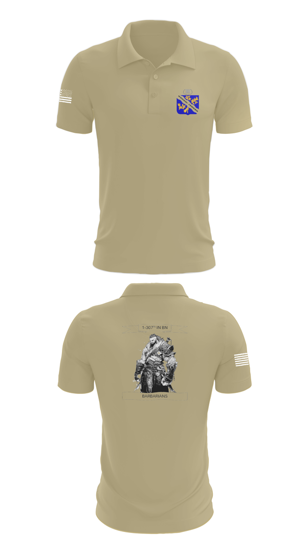Short Sleeve Performance Polo, 1-306th IN BN, , Teamtime, Team time, sublimation, custom sports apparel, team uniforms, spirit wear, spiritwear, sports uniforms, custom shirts, team store, custom team store, fundraiser sports, apparel fundraiser