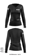 P.E.R.T 73426970 Women's Long Sleeve V-neck Shirt - 101