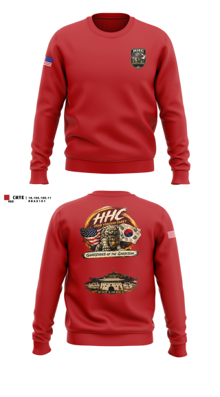 Crew Neck Sweatshirt, HHC USAG YONGSAN-CASEY, Army, Teamtime, Team time, sublimation, custom sports apparel, team uniforms, spirit wear, spiritwear, sports uniforms, custom shirts, team store, custom team store, fundraiser sports, apparel fundraiser