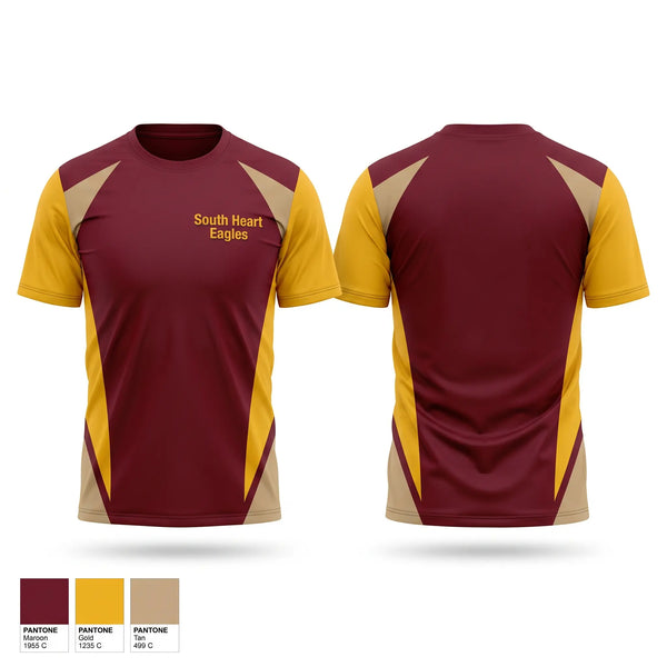 Short Sleeve Performance Shirt, South Heart Eagles, Baseball, Teamtime, Team time, sublimation, custom sports apparel, team uniforms, spirit wear, spiritwear, sports uniforms, custom shirts, team store, custom team store, fundraiser sports, apparel fundraiser
