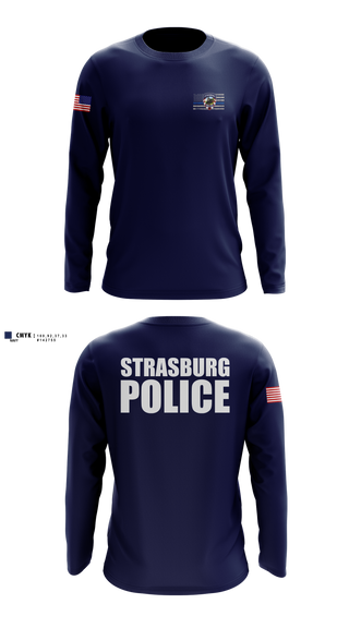 Long Sleeve Performance Shirt, Strasburg Police, Police, Teamtime, Team time, sublimation, custom sports apparel, team uniforms, spirit wear, spiritwear, sports uniforms, custom shirts, team store, custom team store, fundraiser sports, apparel fundraiser
