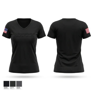 Womens Short Sleeve Vneck Shirt, 3rd Reconnaissance Battalion, Force Co, Marines, Teamtime, Team time, sublimation, custom sports apparel, team uniforms, spirit wear, spiritwear, sports uniforms, custom shirts, team store, custom team store, fundraiser sports, apparel fundraiser
