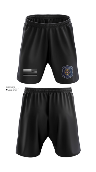 Athletic Shorts With Pockets, River Rouge Police Special Response Team, Police, Teamtime, Team time, sublimation, custom sports apparel, team uniforms, spirit wear, spiritwear, sports uniforms, custom shirts, team store, custom team store, fundraiser sports, apparel fundraiser