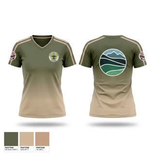 Womens Short Sleeve Vneck Shirt, County of Nevada, , Teamtime, Team time, sublimation, custom sports apparel, team uniforms, spirit wear, spiritwear, sports uniforms, custom shirts, team store, custom team store, fundraiser sports, apparel fundraiser