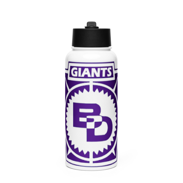 Ben Davis High School Basketball Stainless Steel Water Bottle with a Straw Lid