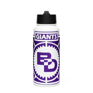 Ben Davis High School Basketball Stainless Steel Water Bottle with a Straw Lid